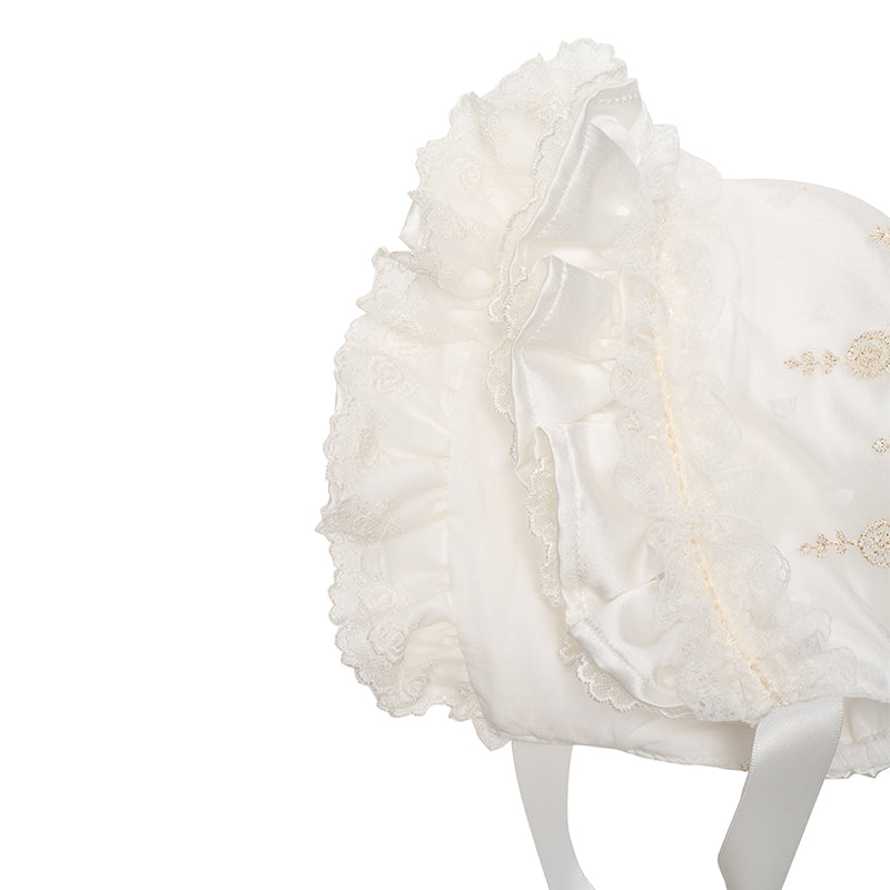 Embroidery Baby Bonnet & Blossom Joy —— Hanakimkids