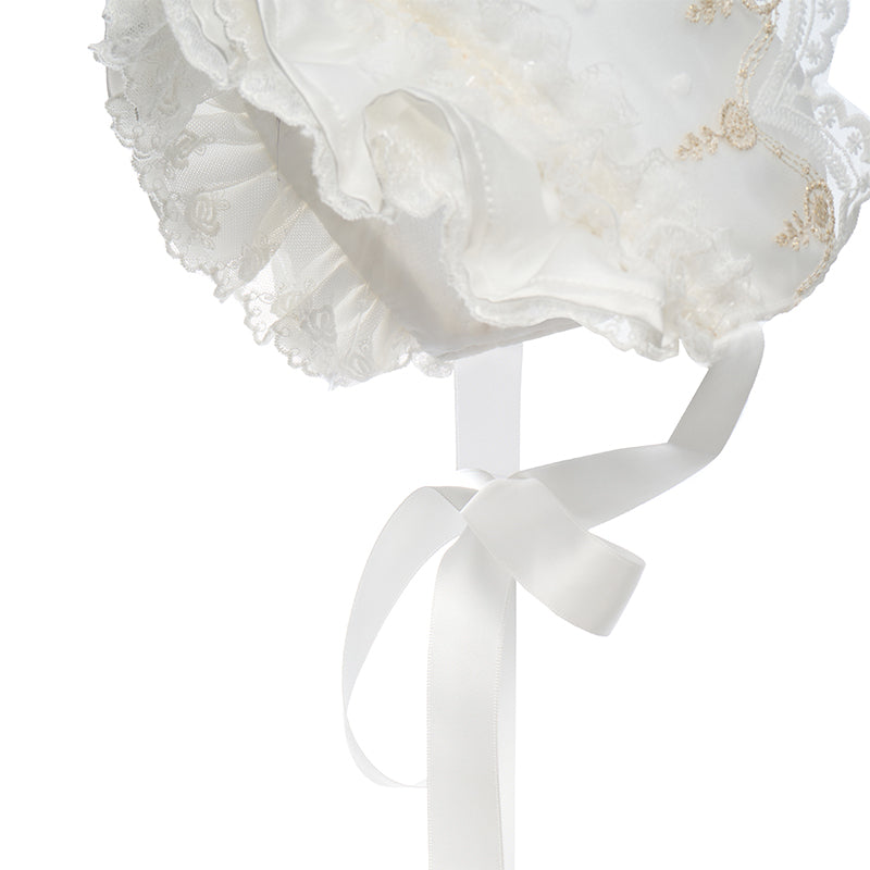 Embroidery Baby Bonnet & Blossom Joy —— Hanakimkids