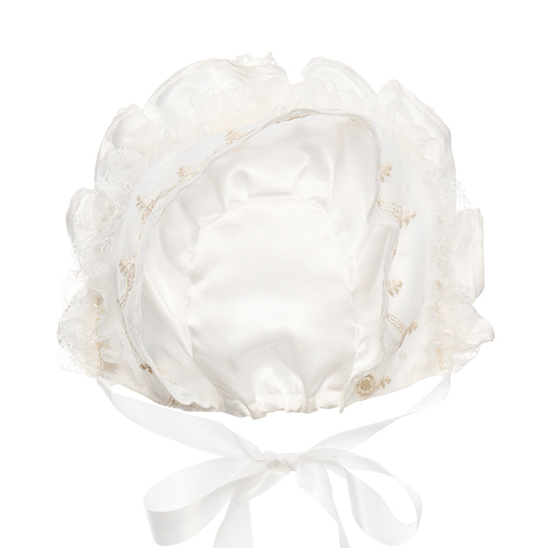 Embroidery Baby Bonnet & Blossom Joy —— Hanakimkids