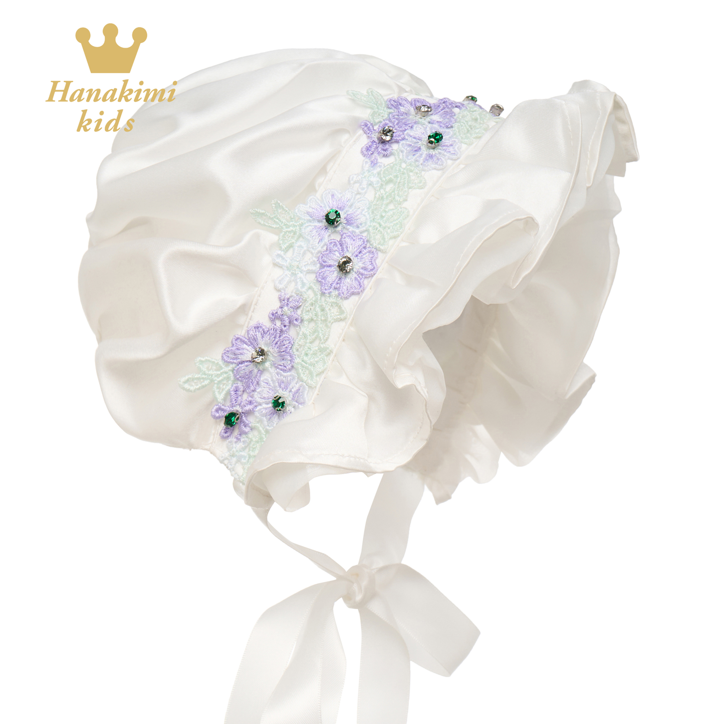 Satin Baby Bonnet & Blossom Joy —— Hanakimkids