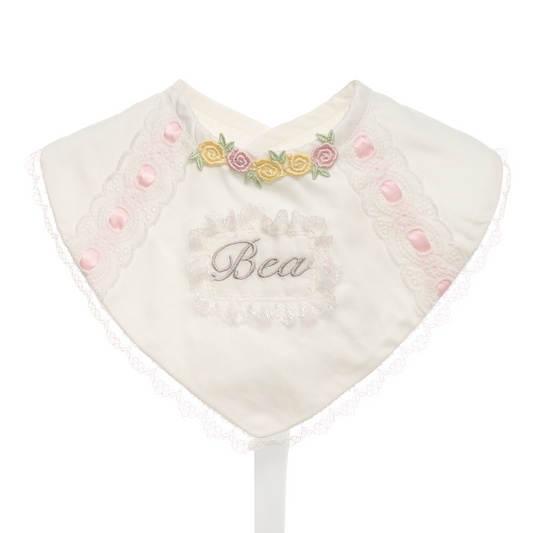 Hanakimi Angel Kisses Lace Drool Bib
