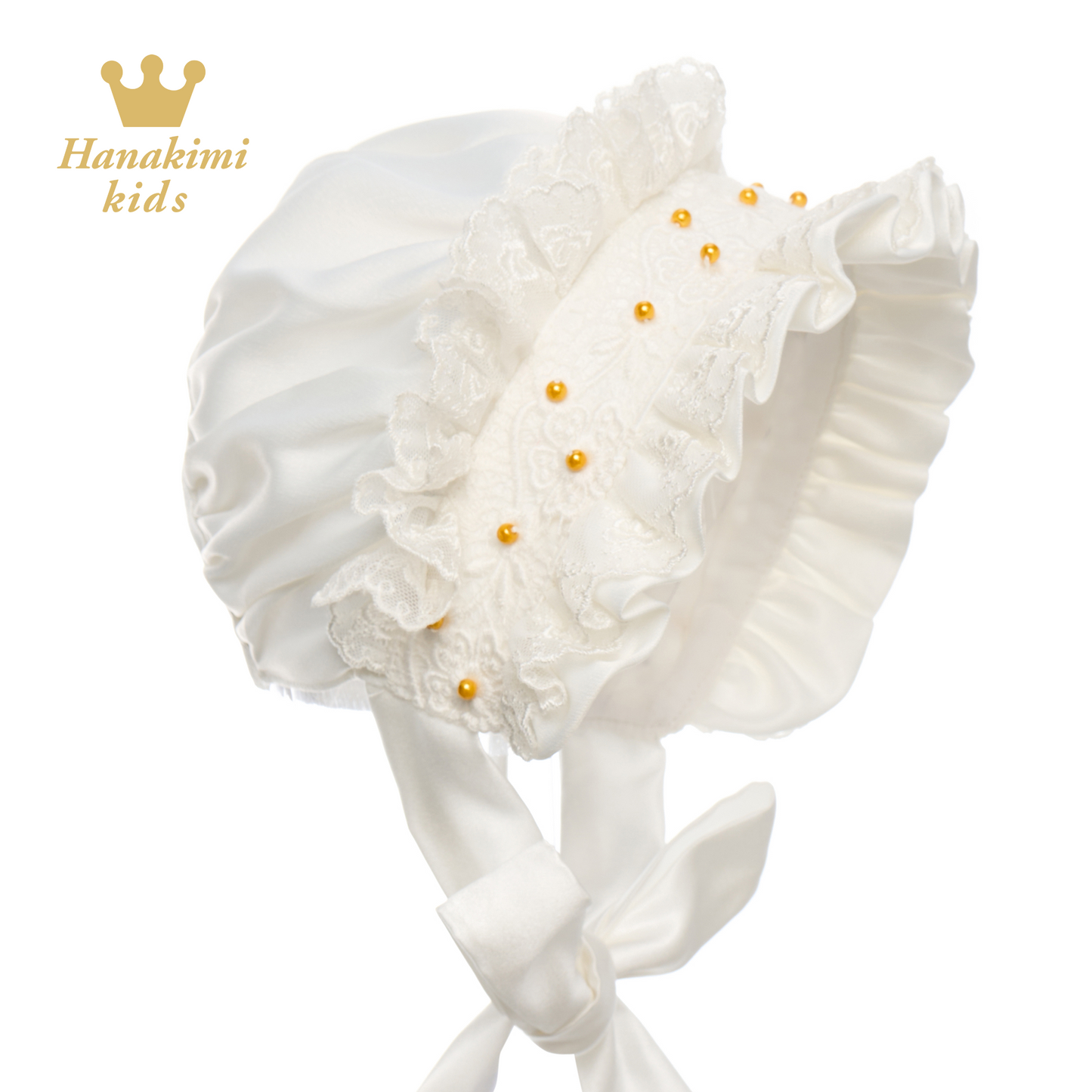 Satin Baby Bonnet & Blossom Joy —— Hanakimkids