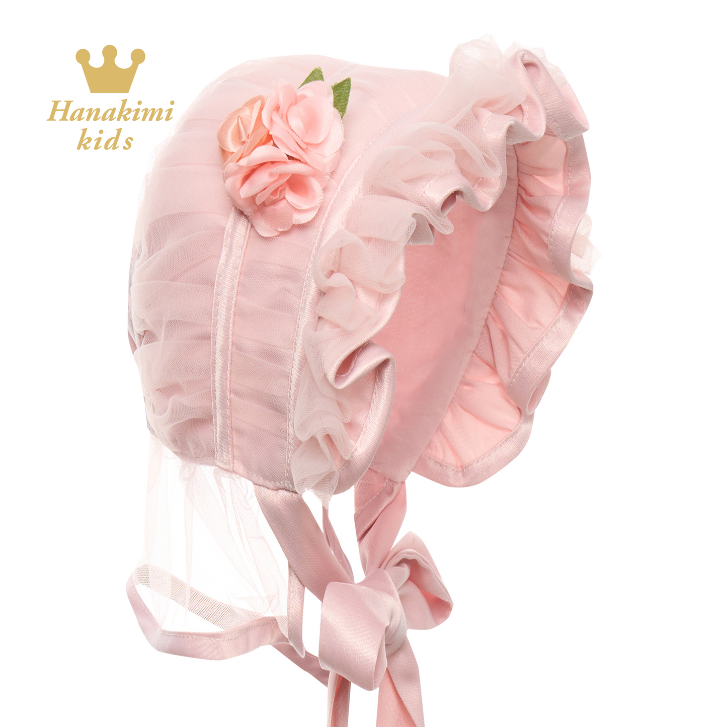 Satin Baby Bonnet & Blossom Joy —— Hanakimkids