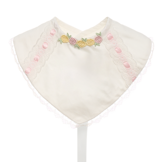 Hanakimi Angel Kisses Lace Drool Bib