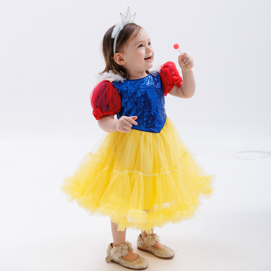 Hanakimi® Sequin & Puff Sleeve Princess Dress