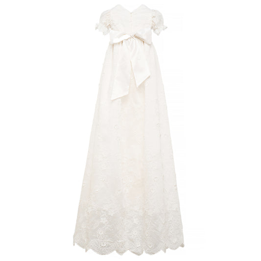 Hanakimi Kids Lace Embroidered Heirloom Christening Gown