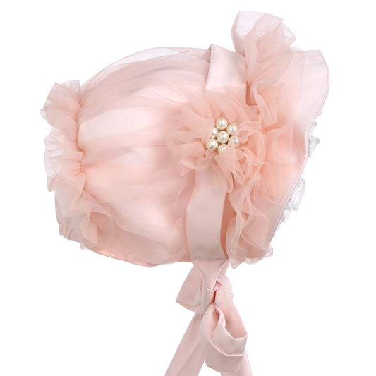 Hanakimi Hanakimi® Seersucker Ruffles Sun Hat Handmade (Newborn-3 Years)