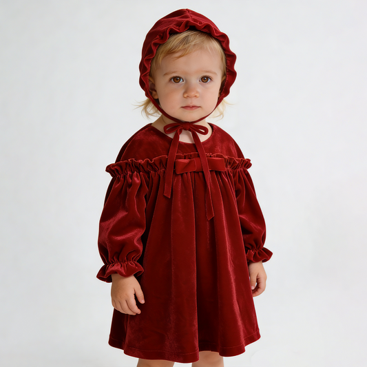 Leisure Christmas Velvet Princess Dress