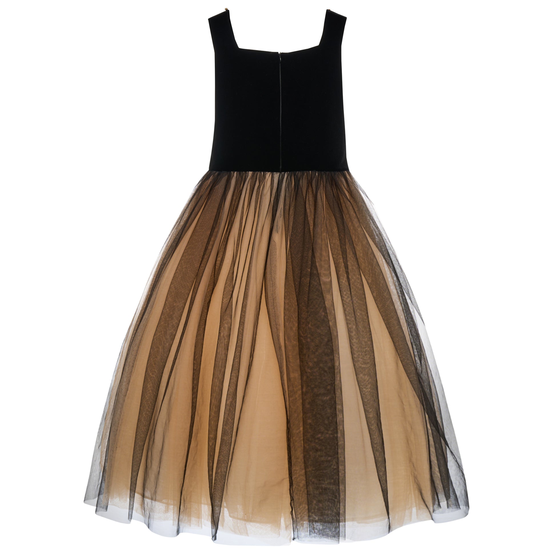 Hanakimi Kids Hanakimi Black Velvet & Star-Tulle Butterfly Concert Dress