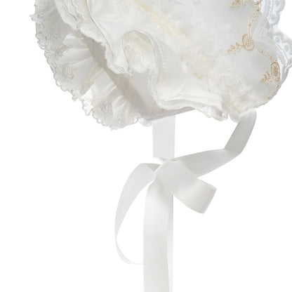 Embroidery Baby Bonnet  & Blossom Joy ——  Hanakimkids