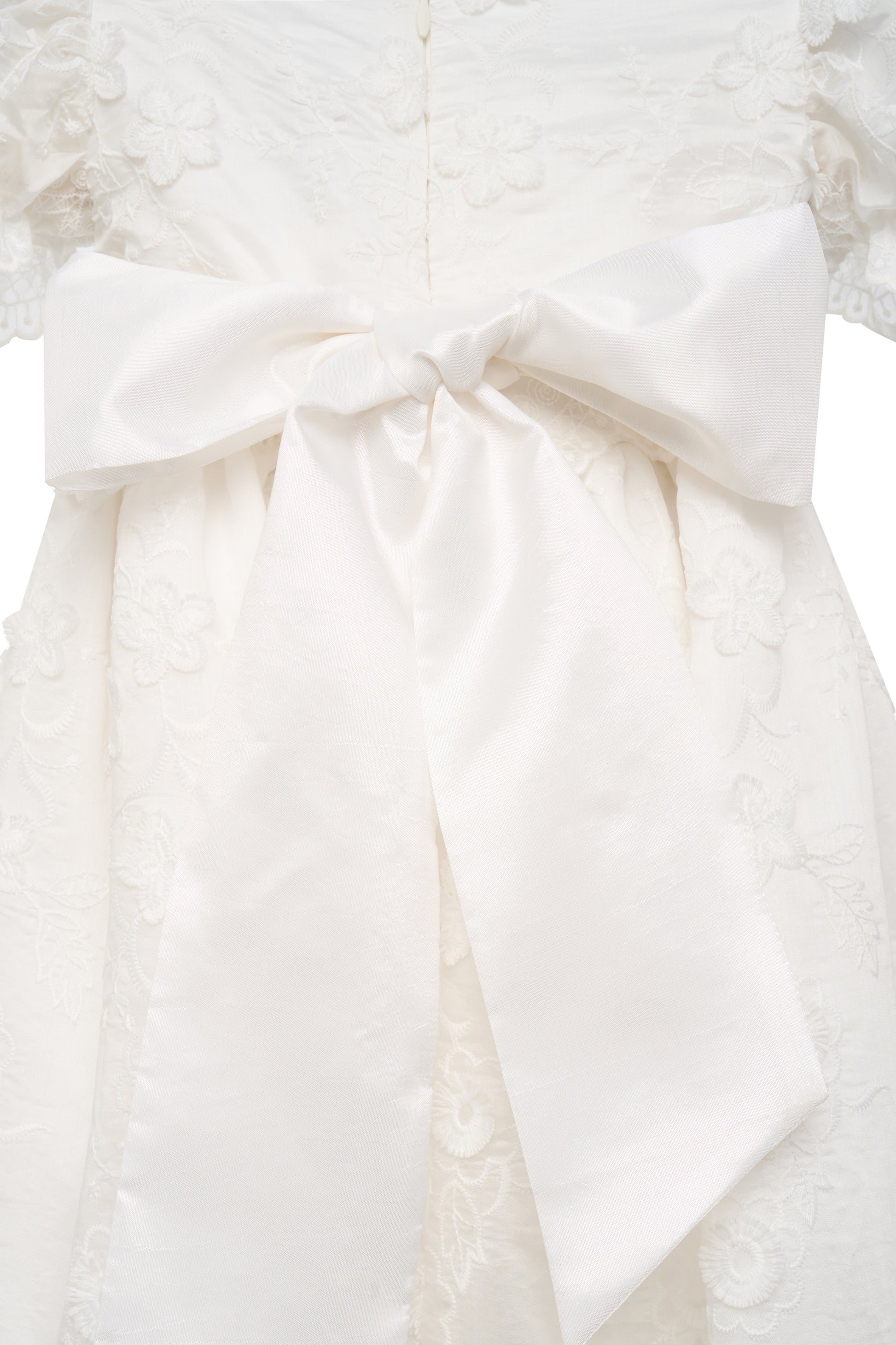 Hanakimi Kids Lace Embroidered Heirloom Christening Gown