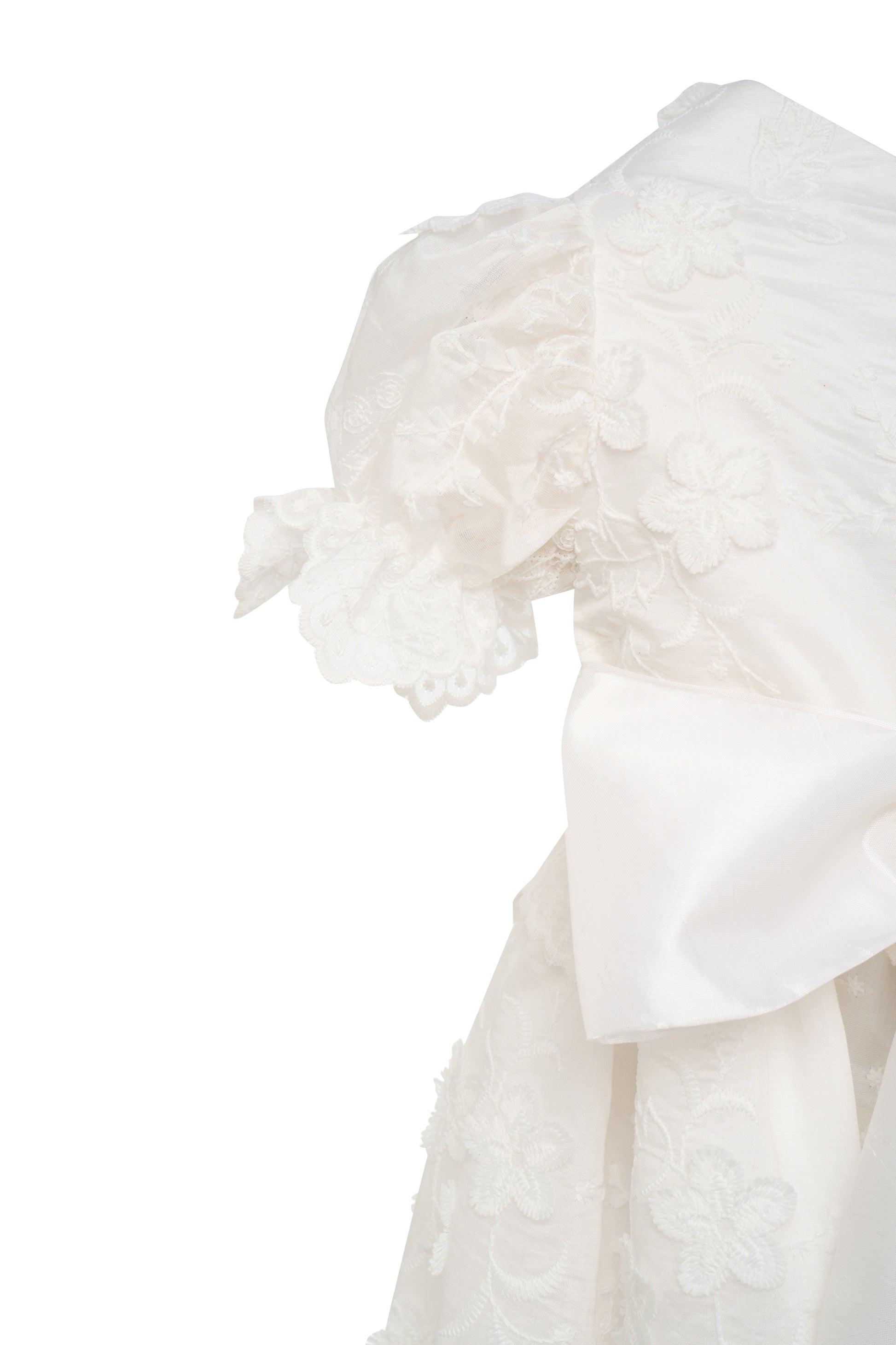 Hanakimi Kids Lace Embroidered Heirloom Christening Gown