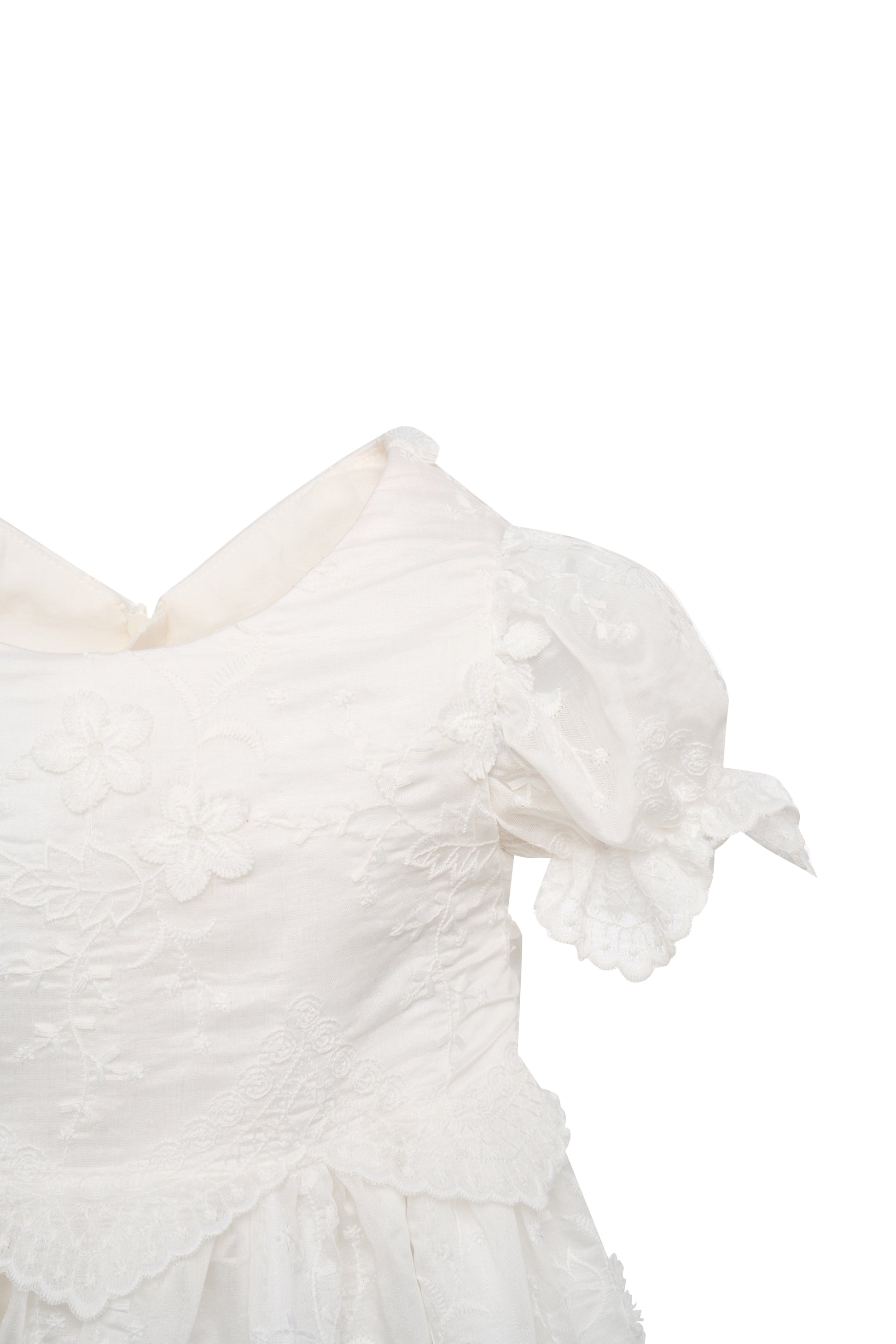 Hanakimi Kids Lace Embroidered Heirloom Christening Gown