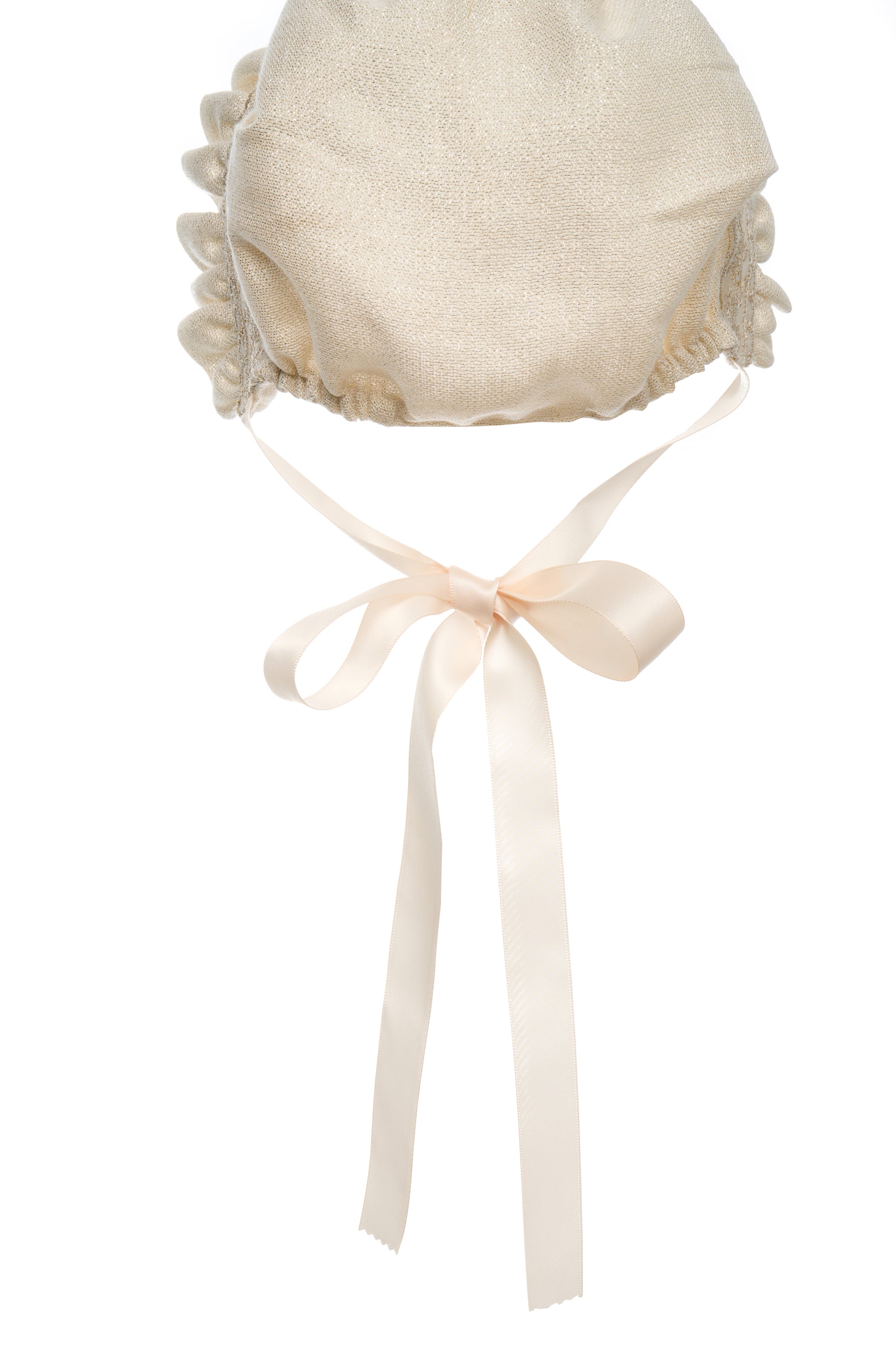 Hanakimi Kids Golden Thread Blossom Ruffled Vintage Bonnet——Blossom Joy