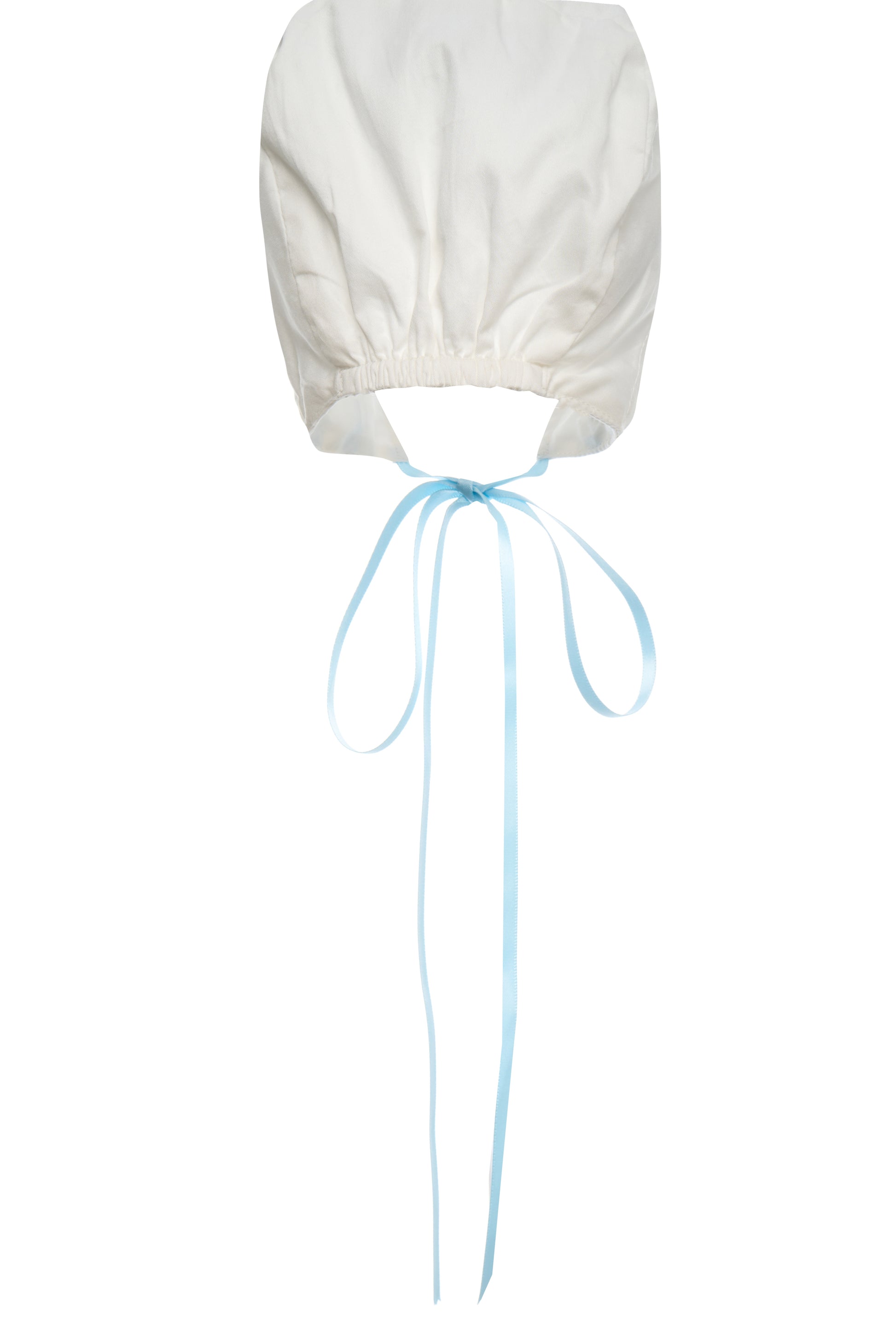 Hanakimi Kids Blue Ribbon Nautical Cotton Bonnet