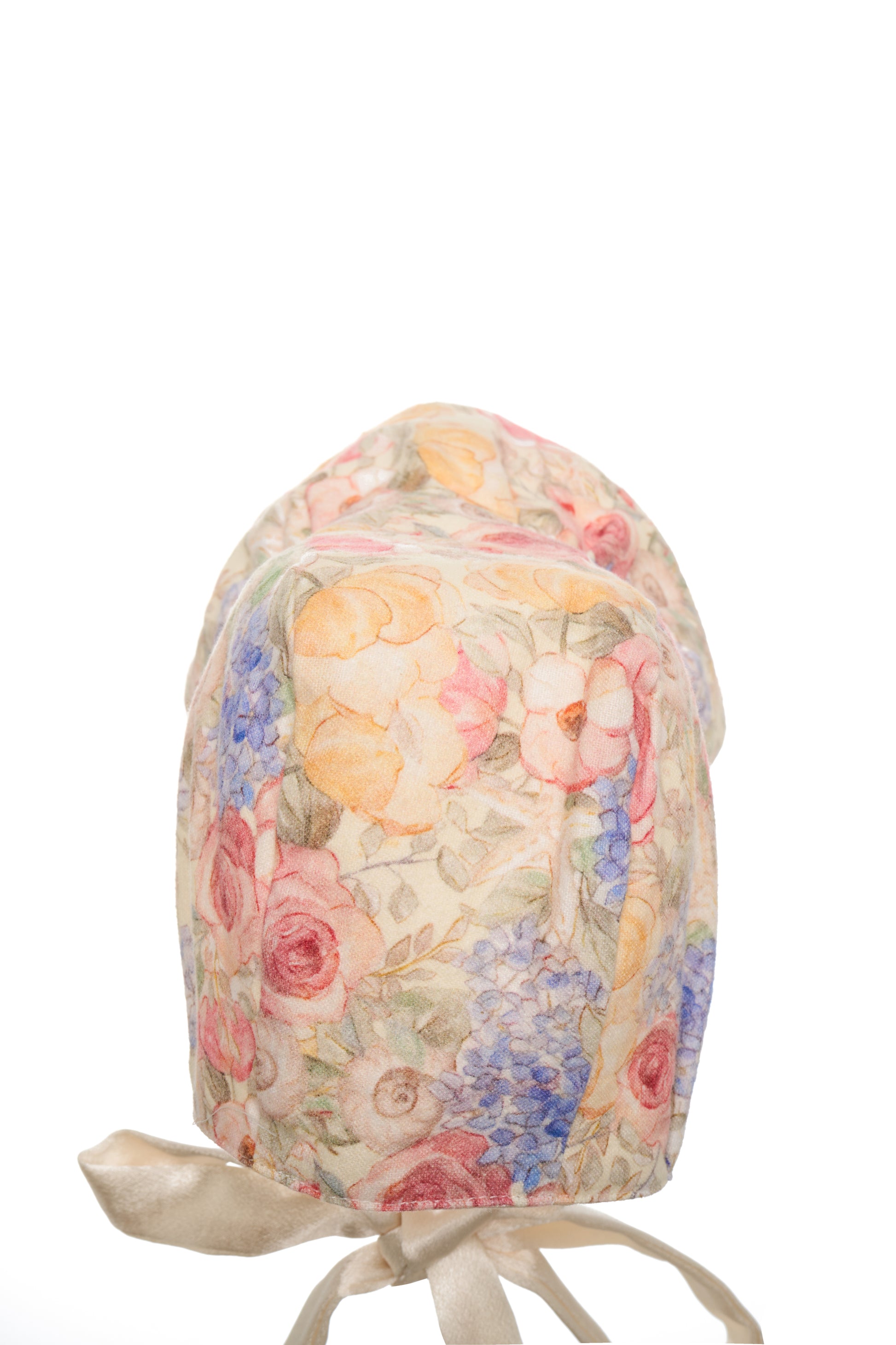 Hanakimi Kids Vintage Floral Reversible Sun Bonnet