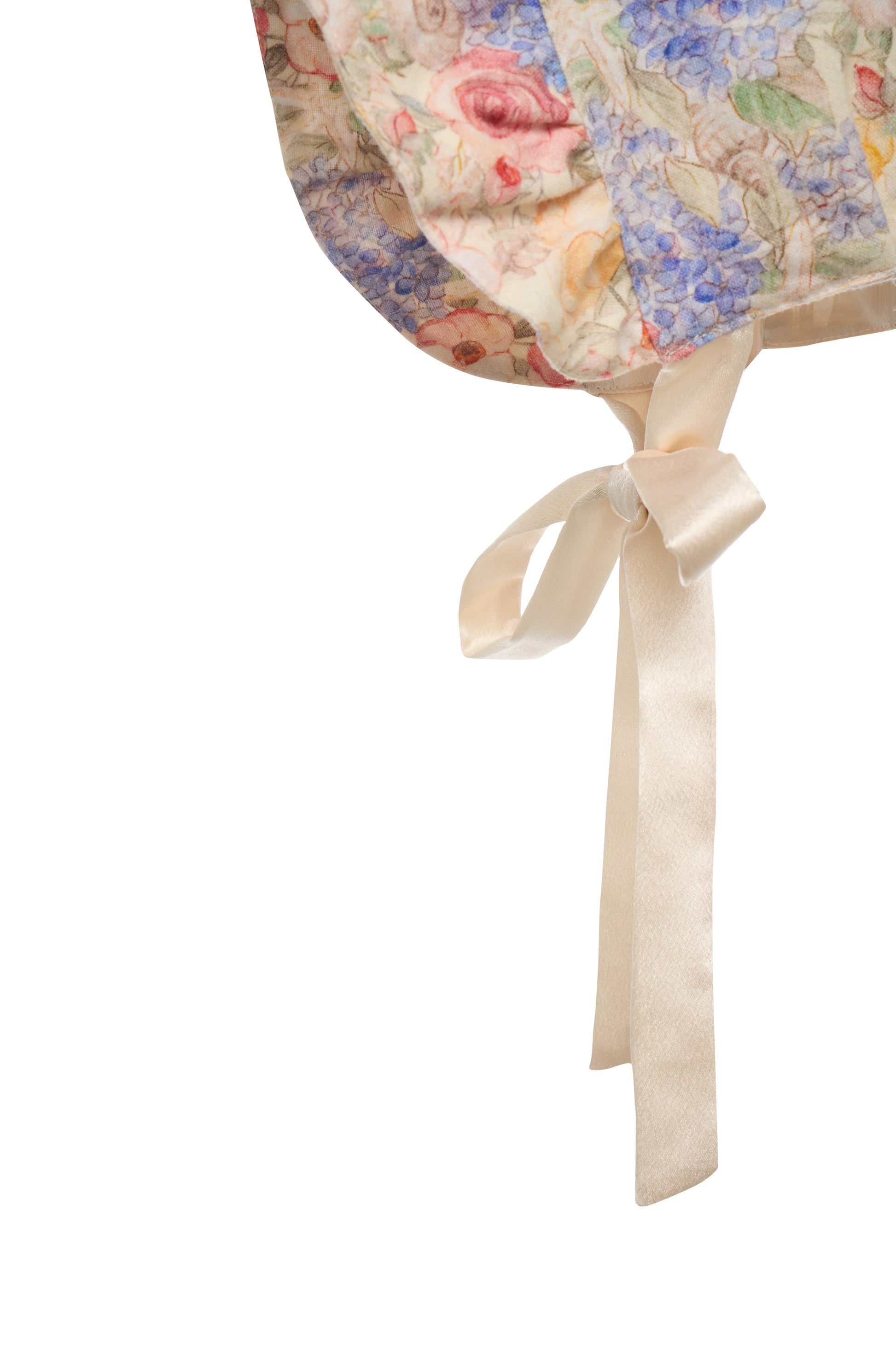 Hanakimi Kids Vintage Floral Reversible Sun Bonnet