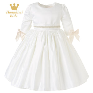 Hanakimi® A-line / Princess Half Sleeve Tea-length Communion Dress JMK1634