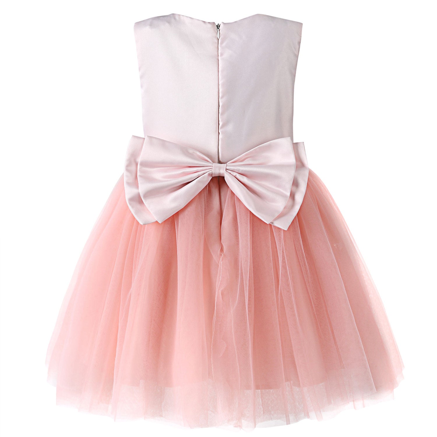 Hanakimi® Girls' Pink Grenadine Pleated Holiday Dresses K15010