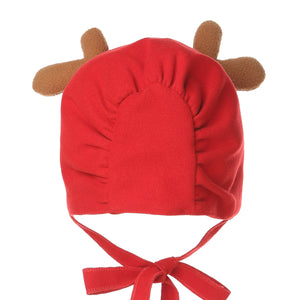 Hanakimi Baby Girls' Winter Hat Handmade Red KM085