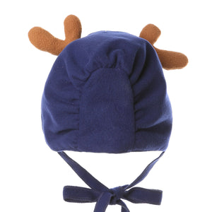 Hanakimi Baby Girls' Winter Hat Handmade Blue KM085