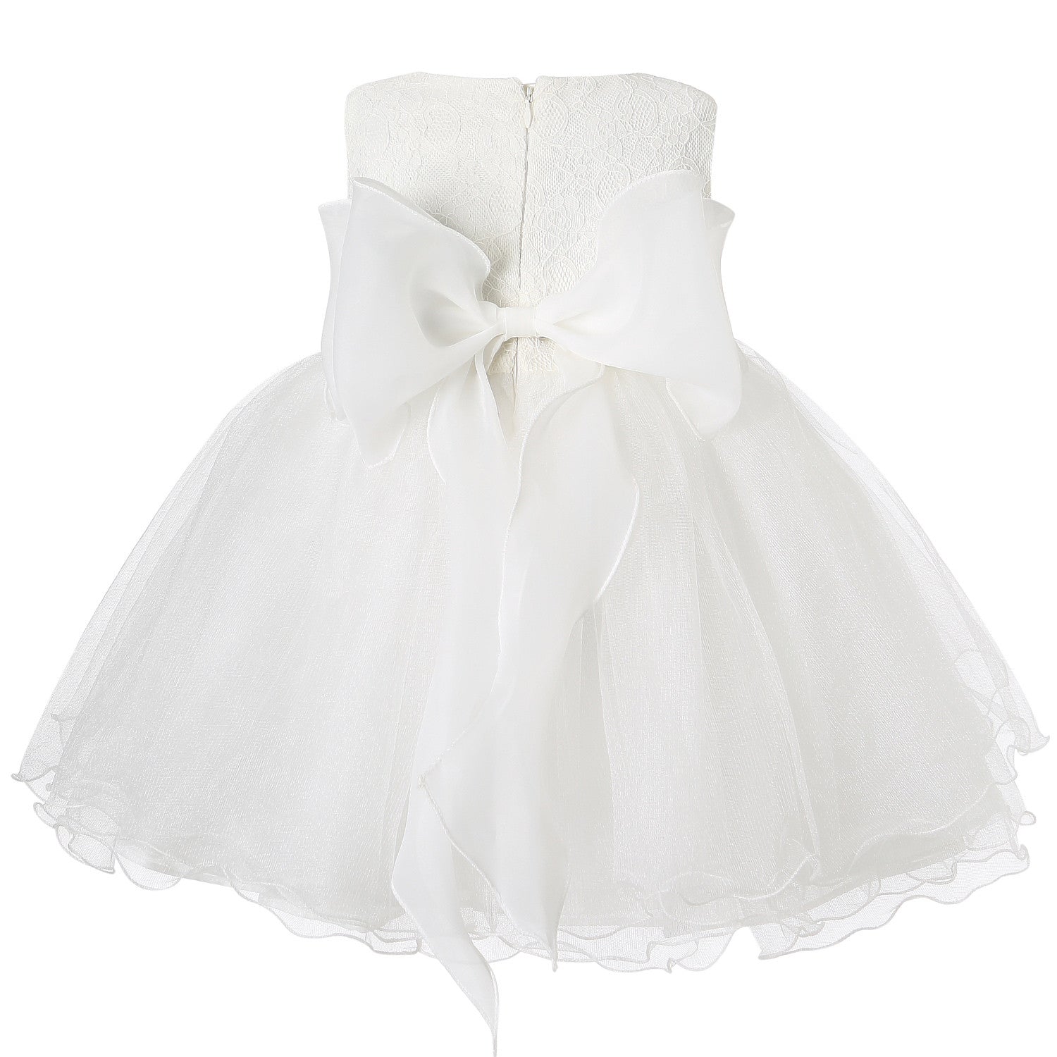 Hanakimi® Sleeveless Layered Tulle Knee-length Flower Girls' Dress JMK1623