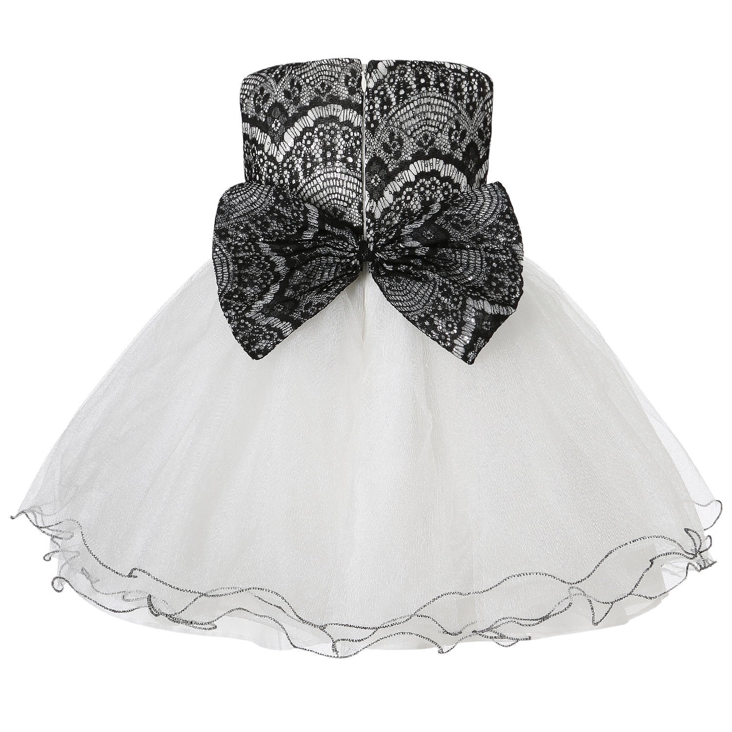 Hanakimi® Sleeveless Layered Tulle Knee-length Flower Girls' Dress JMK1624