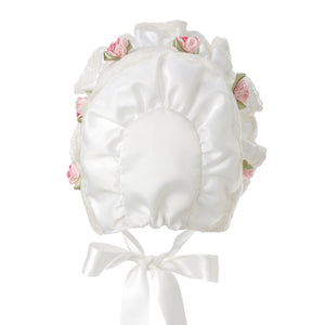 Hanakimi Girls' Handmade Flower Kids Bonnet JM1007