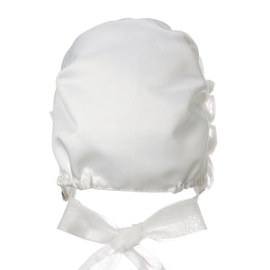 Hanakimi Girls' Christening and Beptism Bonnet JM1009