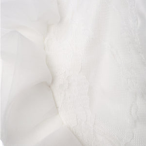 Hanakimi® Royal Christening Bonnet Handmade White (Newborn-3 Years)