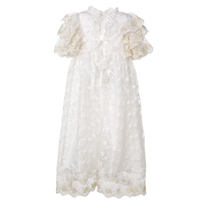 Hanakimi® Christening and Beptism Baby Dresses Bonnets Handmade XLF16002