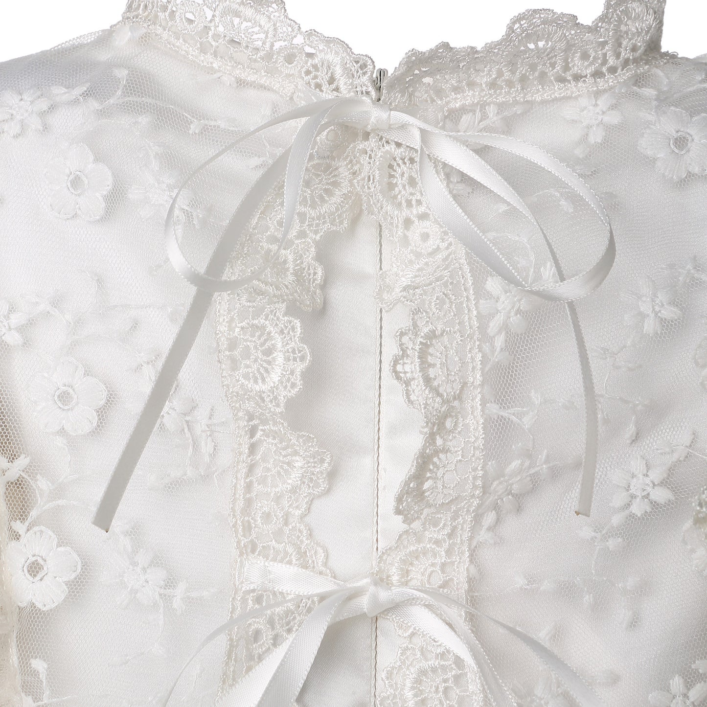 Hanakimi® - Vestidos y gorros para bautizo y bautismo de bebé, hechos a mano XLF16002