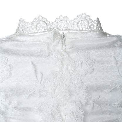 Vestidos de gorrito para bautizo y bautismo de bebé Hanakimi® hechos a mano XLF16001